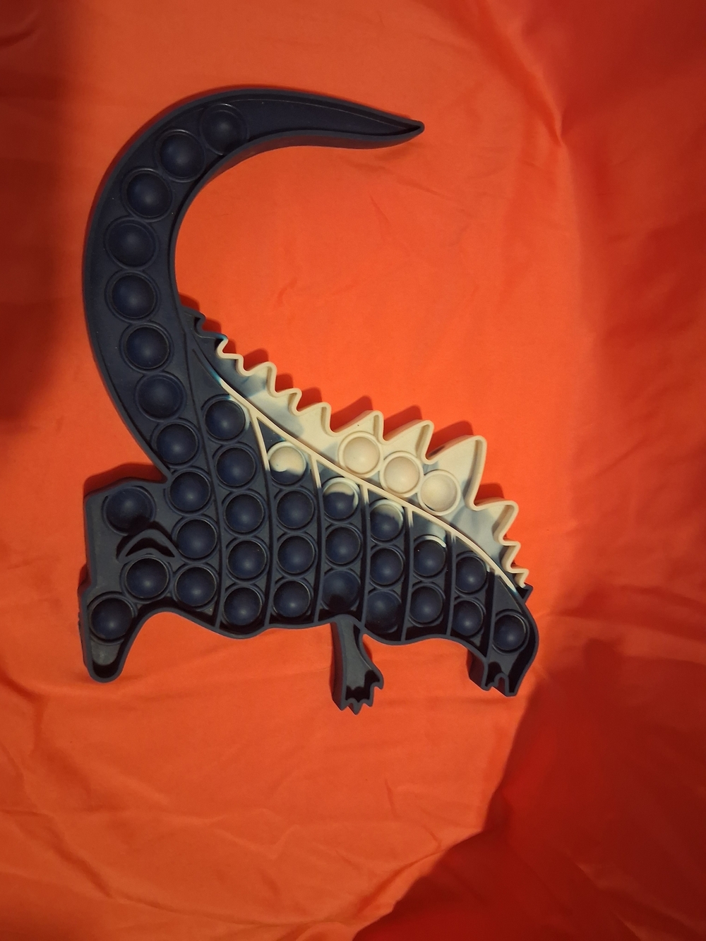 Crocodile Pop-It Sensory Toy in Dark Blue and White - Kids Fidget Play - Picture 2 of 2